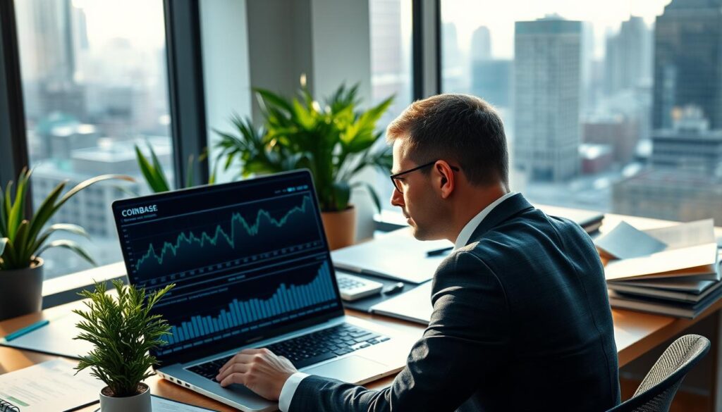 dati finanziari coinbase